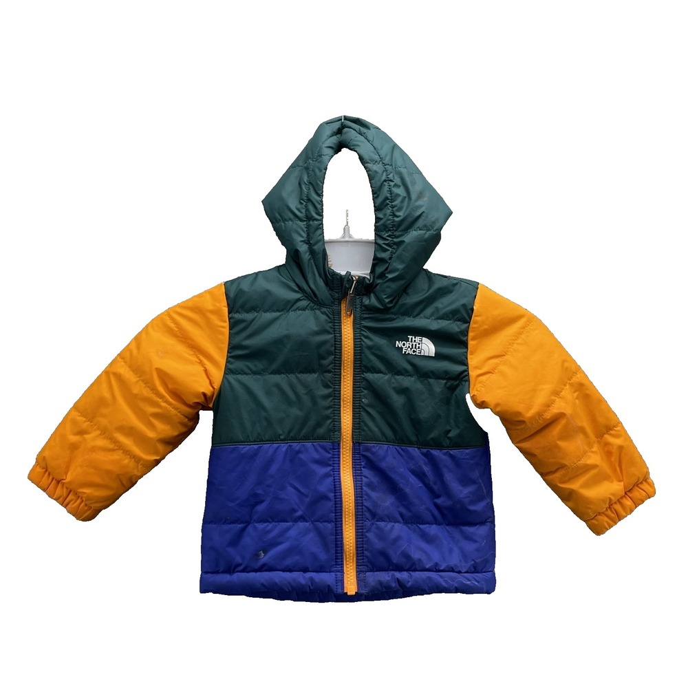 The North Face Baby Puffer Jacket 12-18M Reversible Insulated Teddy Winter Snow
